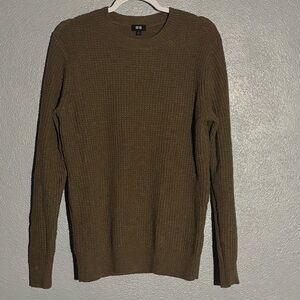 Uniqlo Light Brown Knit Sweater Mens Size L